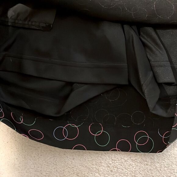 EP Pro Tech Women's Golf Skort Size 6 Black With Circle Design Side Zip … - Picture 3 of 7